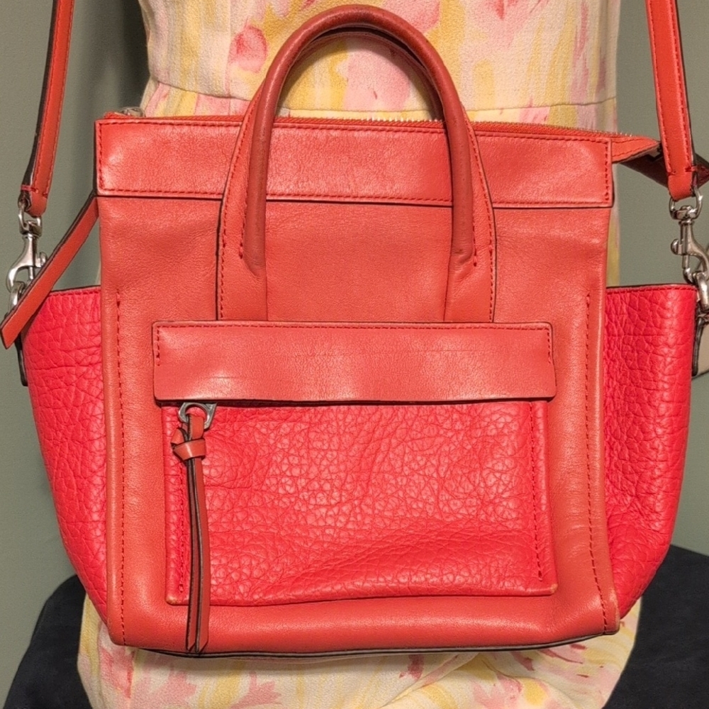Coach New York Pink Leather Crossbody Bag 11 x 7 Loved Stylish - Picture 4 of 16